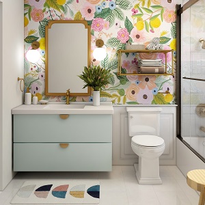 Цветная и яркая ванная комната: как преобразить санузел в Марусино - marusino.mebel54.com | фото