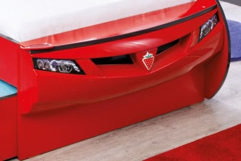 CARBED Кровать-машина Coupe с выдвижной кроватью Red 20.03.1306.00 в Марусино - marusino.mebel54.com | фото