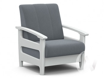 Кресло для отдыха Омега (снег лак/CATANIA SILVER) в Марусино - marusino.mebel54.com | фото