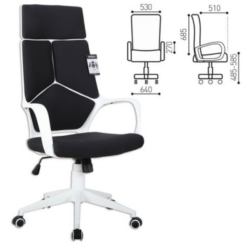 Кресло офисное BRABIX Prime EX-515 (черная ткань) в Марусино - marusino.mebel54.com | фото