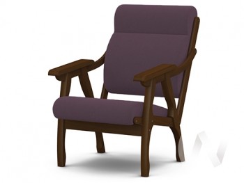 Кресло Вега-10 (орех лак/ULTRA PLUM) в Марусино - marusino.mebel54.com | фото