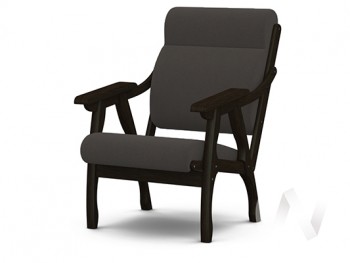 Кресло Вега-10 (венге лак/ULTRA GRAFIT) в Марусино - marusino.mebel54.com | фото