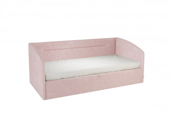 Кровать 0.9 Альба Софа (Нежно-розовый велюр) в Марусино - marusino.mebel54.com | фото