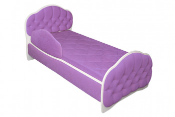 Кровать 160 Гармония 67 Светло-фиолетовый (мягкий бортик) в Марусино - marusino.mebel54.com | фото