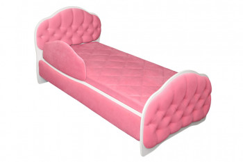 Кровать 170 Гармония 89 Розовый (мягкий бортик) в Марусино - marusino.mebel54.com | фото