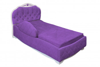 Кровать 190 Гармония Lux 32 Фиолетовый (мягкий бортик) в Марусино - marusino.mebel54.com | фото