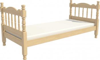 Кровать одинарная Аленка из массива сосны 800*1890 Сосна в Марусино - marusino.mebel54.com | фото