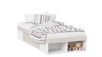 Кровать «Сканди» с ящиком Дуб Гарден/Белый в Марусино - marusino.mebel54.com | фото
