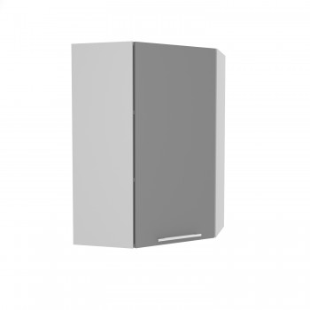 Ройс ВПУ 600 Шкаф верхний угловой высокий (Графит софт/корпус Серый) в Марусино - marusino.mebel54.com | фото