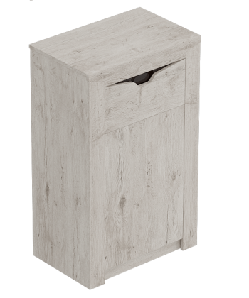 Тумба с дверцей и ящиком Соренто Дуб бонифаций/Кофе структурный матовый в Марусино - marusino.mebel54.com | фото